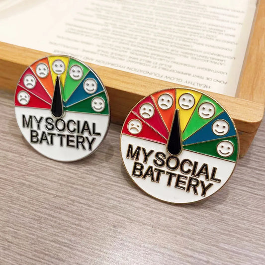 My Social Battery Pin
